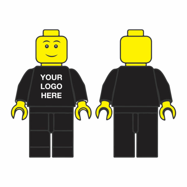 Black Personalised Logo Figure