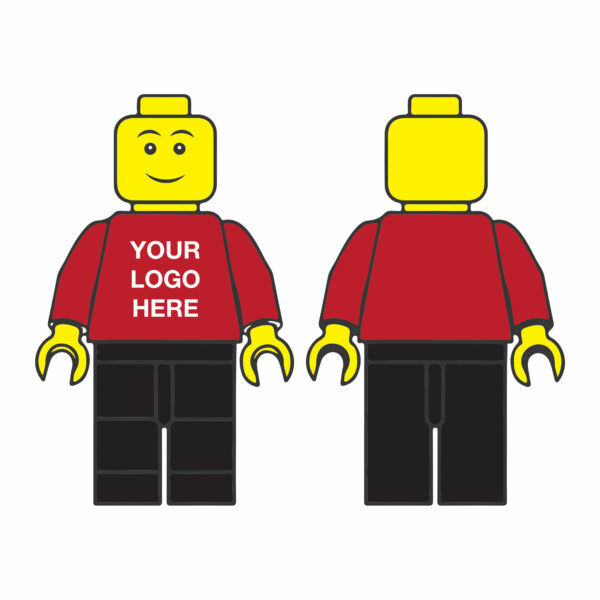 Dark Red & Black Personalised Logo Figure