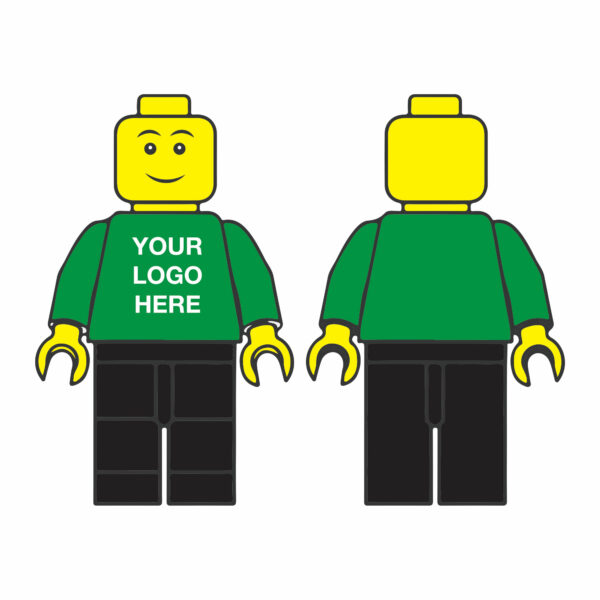 Green & Black Personalised Logo Figure