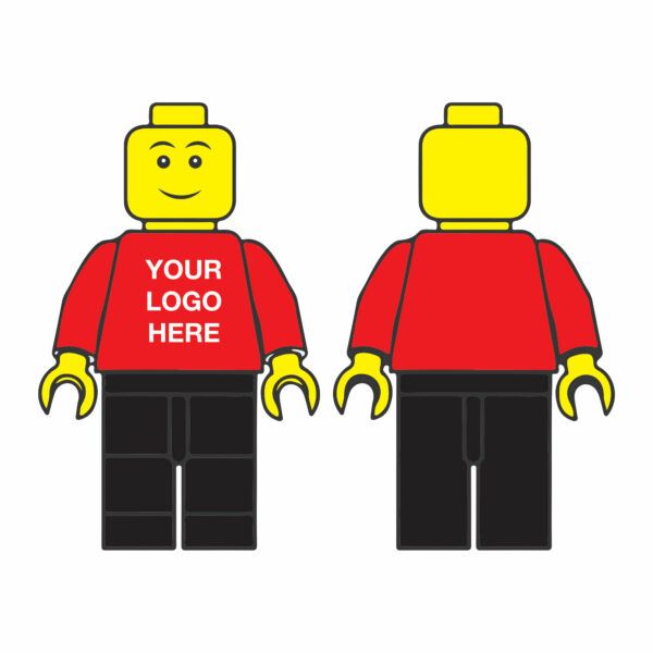 Red & Black Personalised Logo Figure