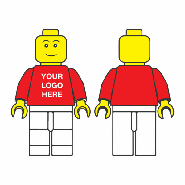 Red & White Personalised Logo Figure